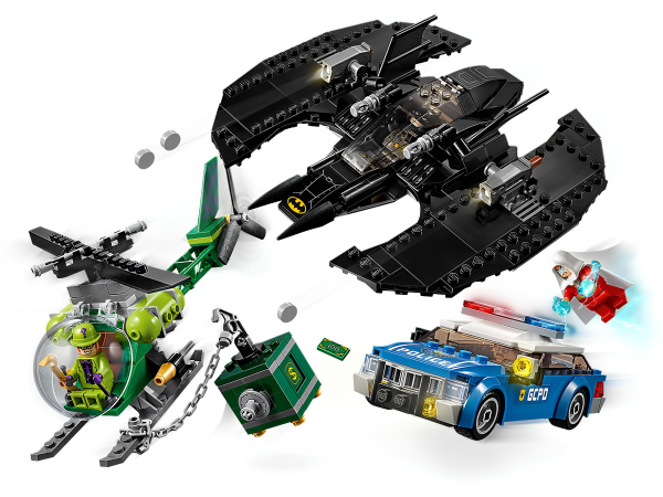 Конструктор LEGO Batman 76120 Бэткрыло Бэтмена и ограбление Загадочника